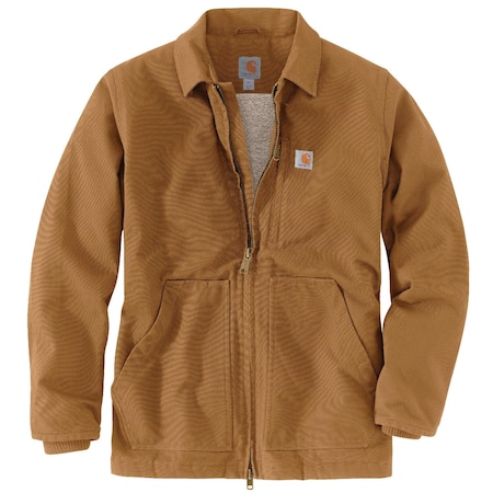 Carhartt Men's OC4293 M LseFit WshDck Shrp Lnd Co L TLL Heavy Lined Loose Brown OC4293-M / 104293-BRNLTLL